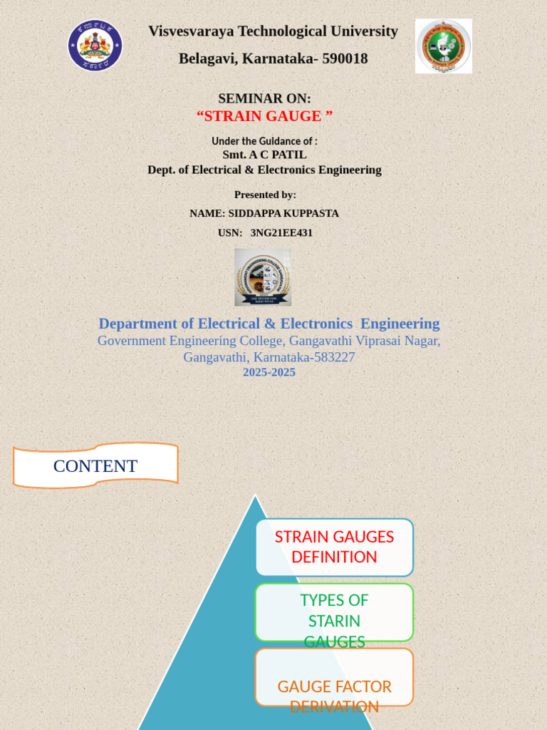 Overview of Strain Gauges and Types | PDF | Wire | Semiconductors