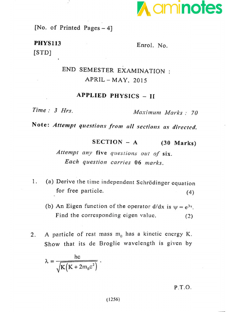 Phy Major 2015 | PDF