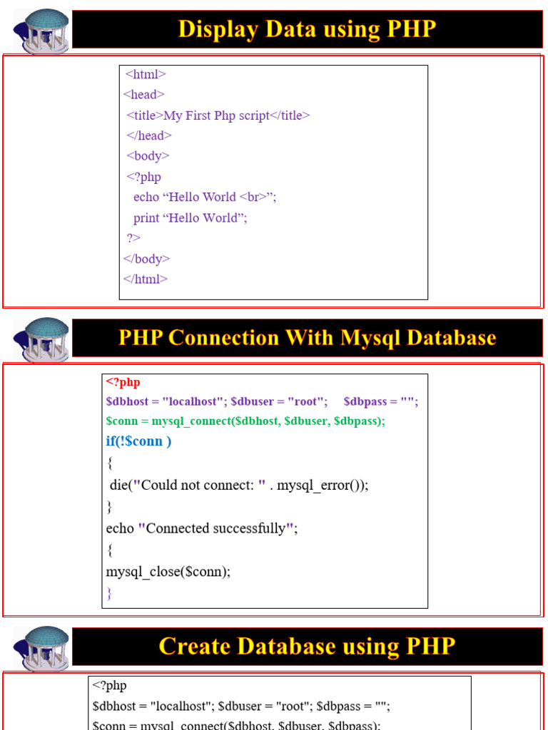 PHP MySQL Database Operations Guide | PDF | Php | Databases