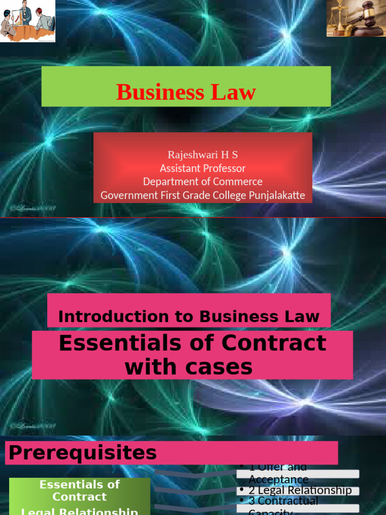 Essentials of Business Law Explained | PDF | Consideration | Common Law