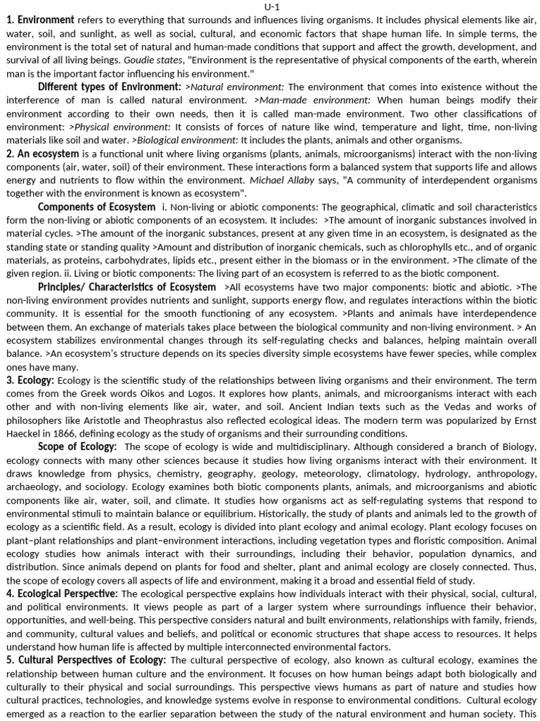 Goudie States Natural Environment: Man-Made Environment: Physical ...