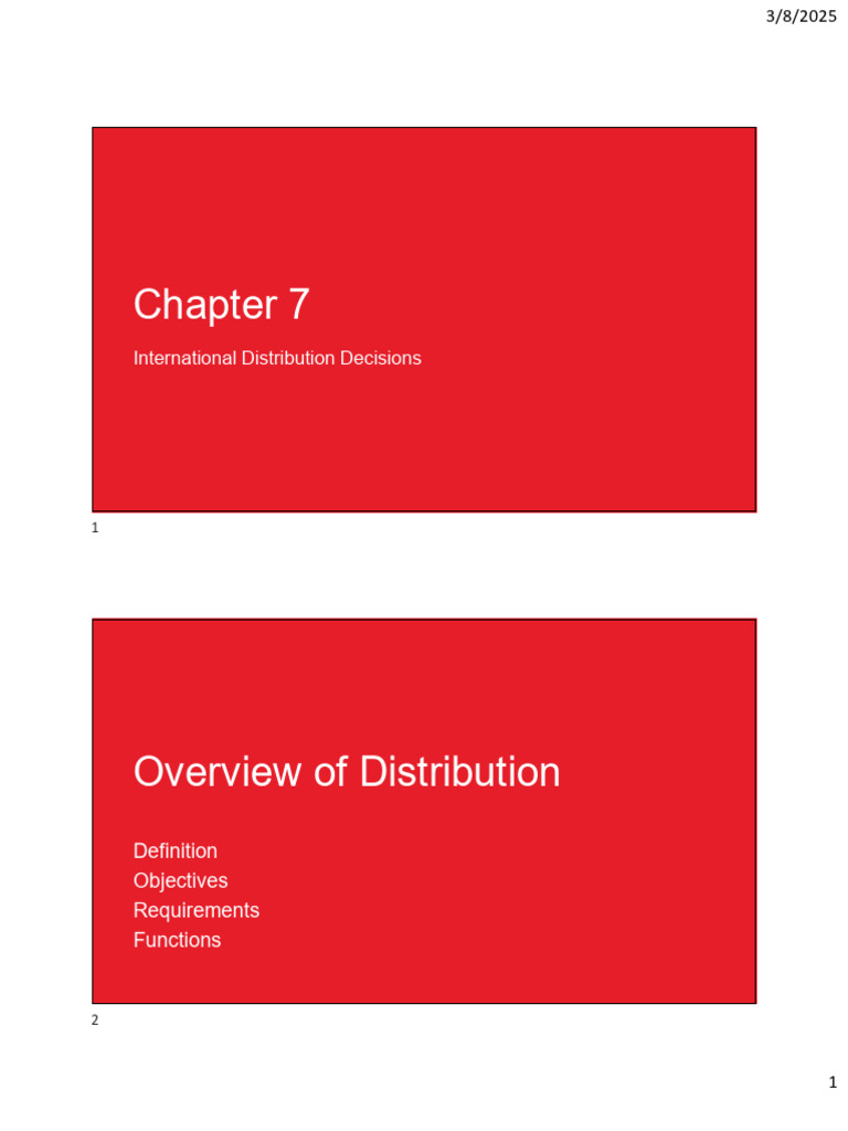 International Distribution Strategies Explained | PDF | Supply Chain ...