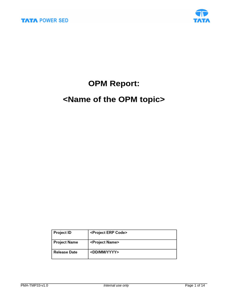 OPM Project Improvement Report | PDF | Hypothesis | Statistics