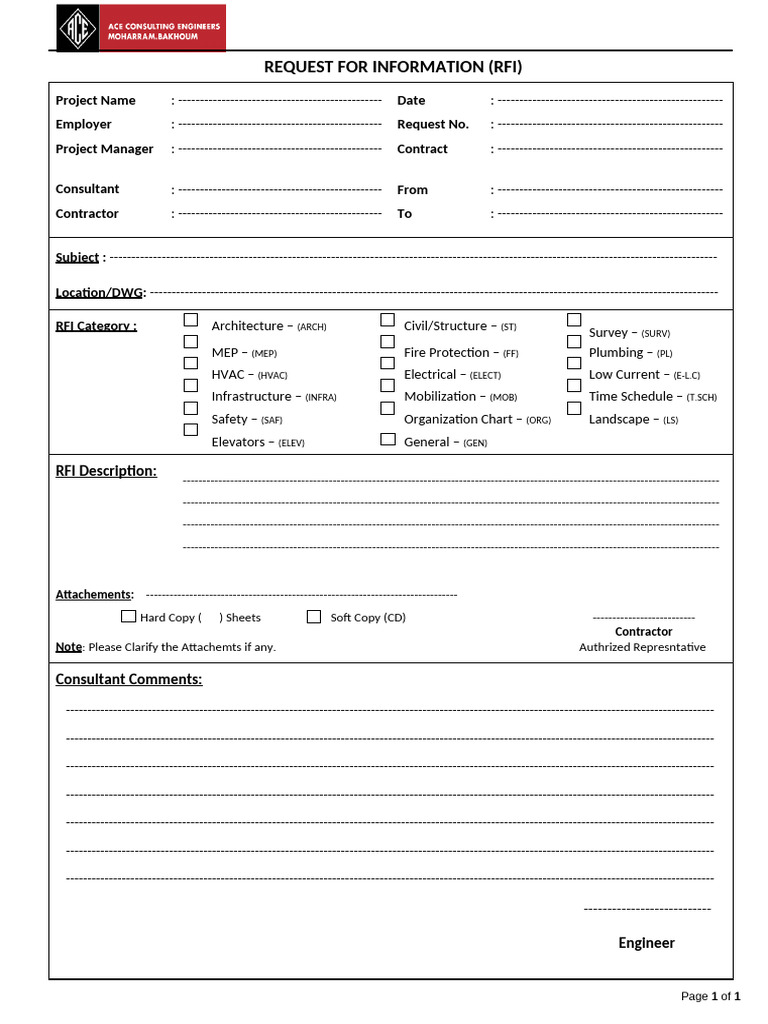 5 - Request For Information - (RFI) | PDF
