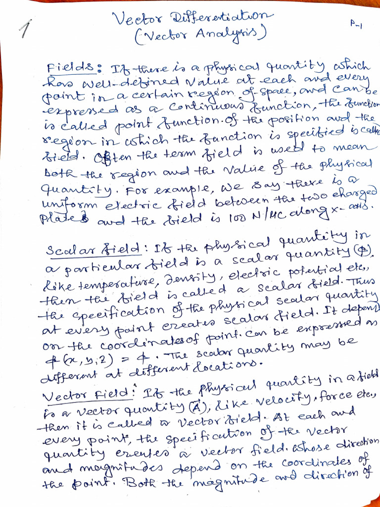 Vector Field Analysis and Applications | PDF | Divergence ...
