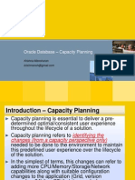 Oracle Database - Capacity Planning
