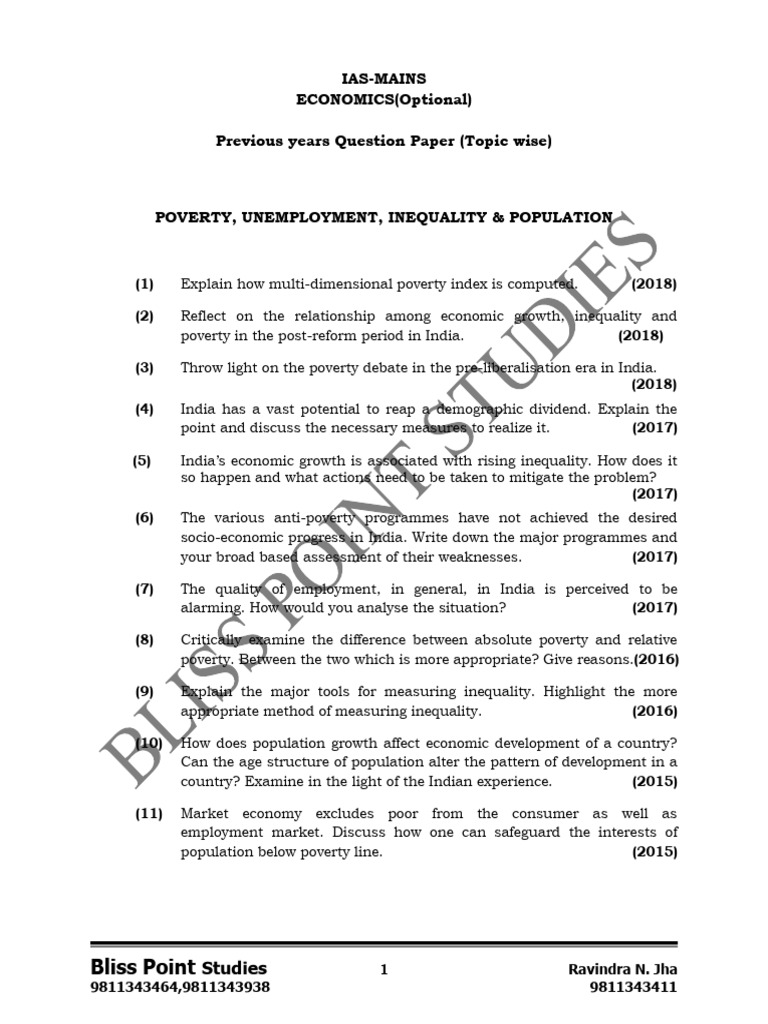 Poverty Unemployment Inequality Polution | PDF | Economic Growth | Poverty
