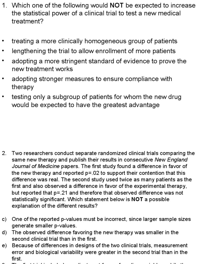 Epidemiology Review Questions PDF