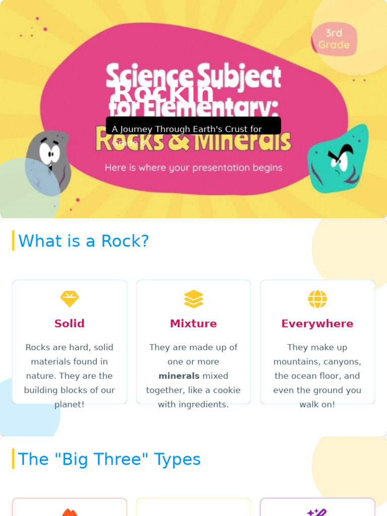 Rockin' Rocks - A Grade 6 Adventure | PDF | Rock (Geology) | Igneous Rock