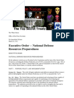 Executive Order of the White House-National Defence Preparedness