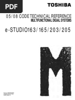 Toshiba E-Studio 163-165-203 Code Technical Reference