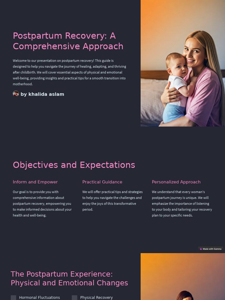 Postpartum Recovery Guide: Healing Tips | PDF | Breastfeeding ...