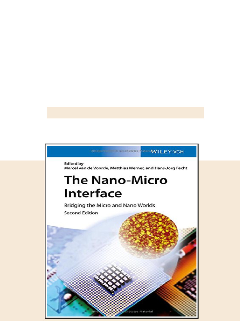 (Ebook) The Nano-Micro Interface: Bridging The Micro and Nano Worlds by ...