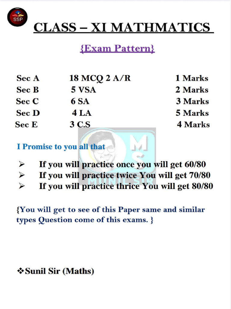 3 Best Question Paper Class 11th | PDF