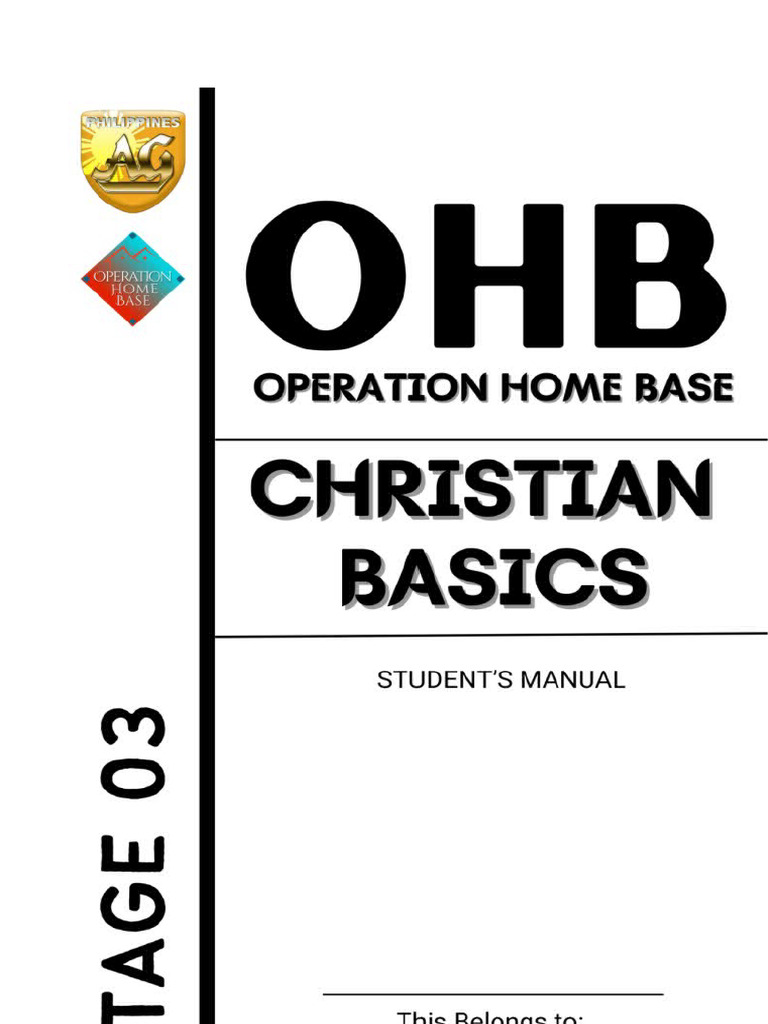 STAGE 3 Christian Basics Student Manual 1 240303 093237 | PDF