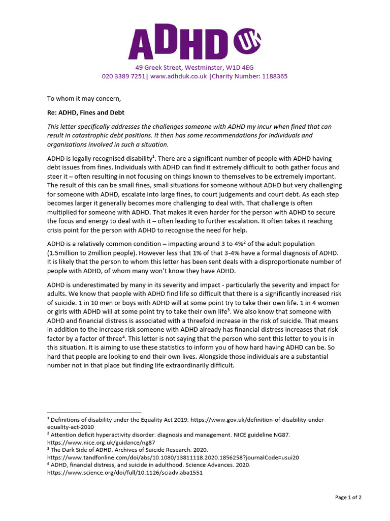 ADHD and Financial Challenges Explained | PDF | Attention Deficit ...