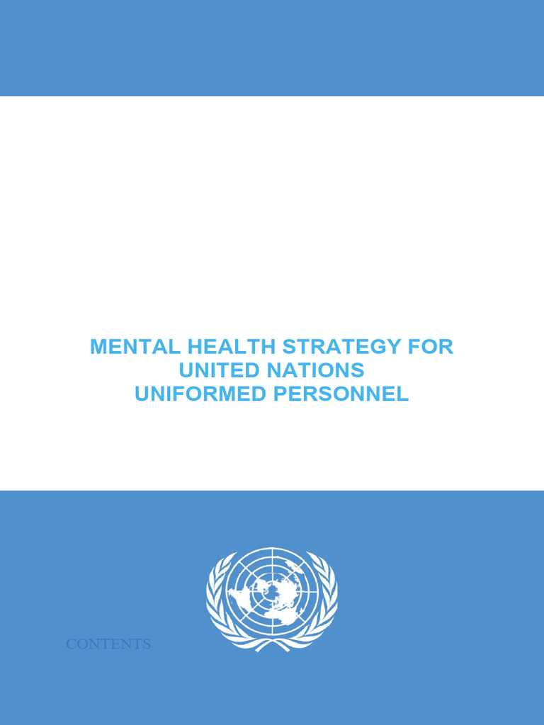 UN Mental Health Strategy for Personnel | PDF | Mental Health