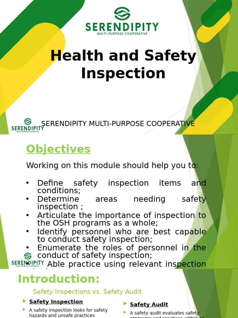 Safety Inspection Guidelines and Roles | PDF | Occupational Safety And ...