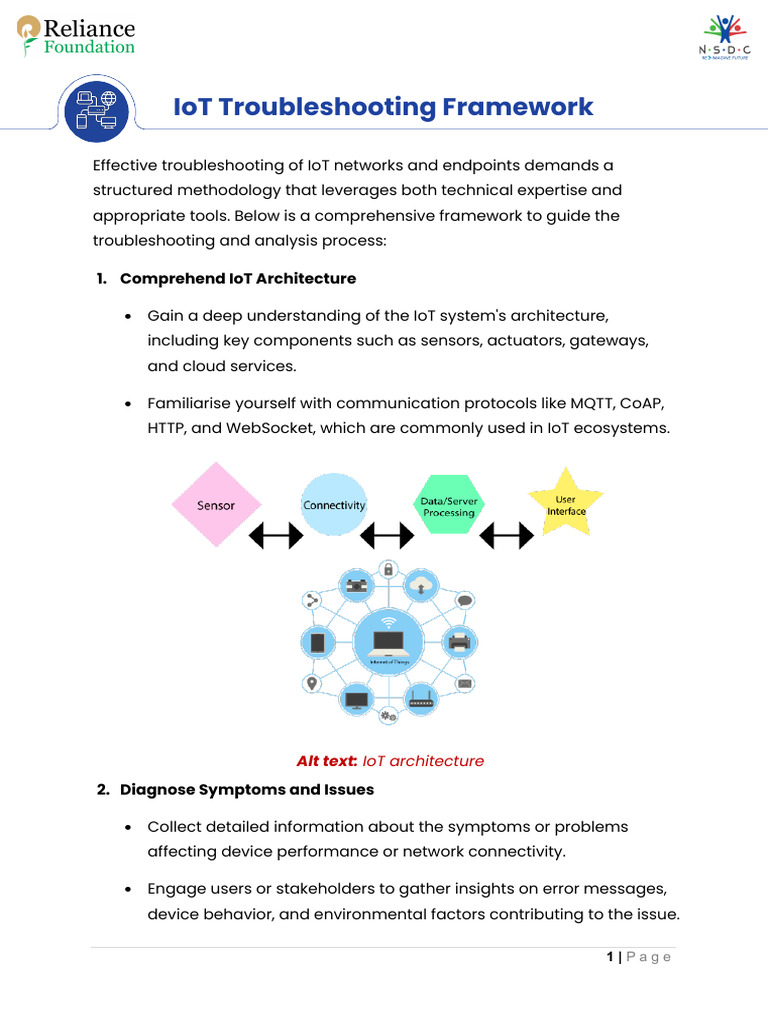 IoT Troubleshooting Framework Guide | PDF | Internet Of Things ...