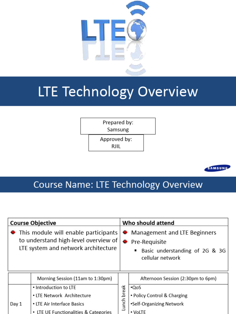 LTE Technology Training Overview | PDF | High Speed Packet Access | Lte ...