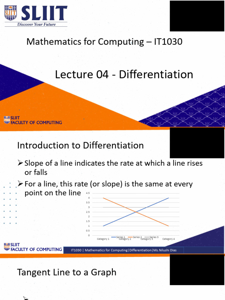 Differentiation Basics in IT1030 | PDF | Derivative | Slope