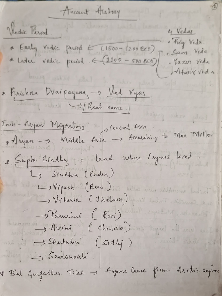 Vedic Period Overview and Influences | PDF