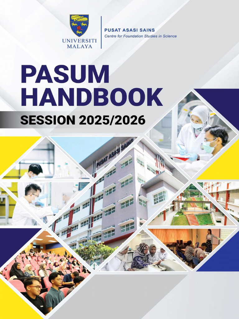 PASUM Handbook: Foundation Studies Guide | PDF | Science | Educational ...