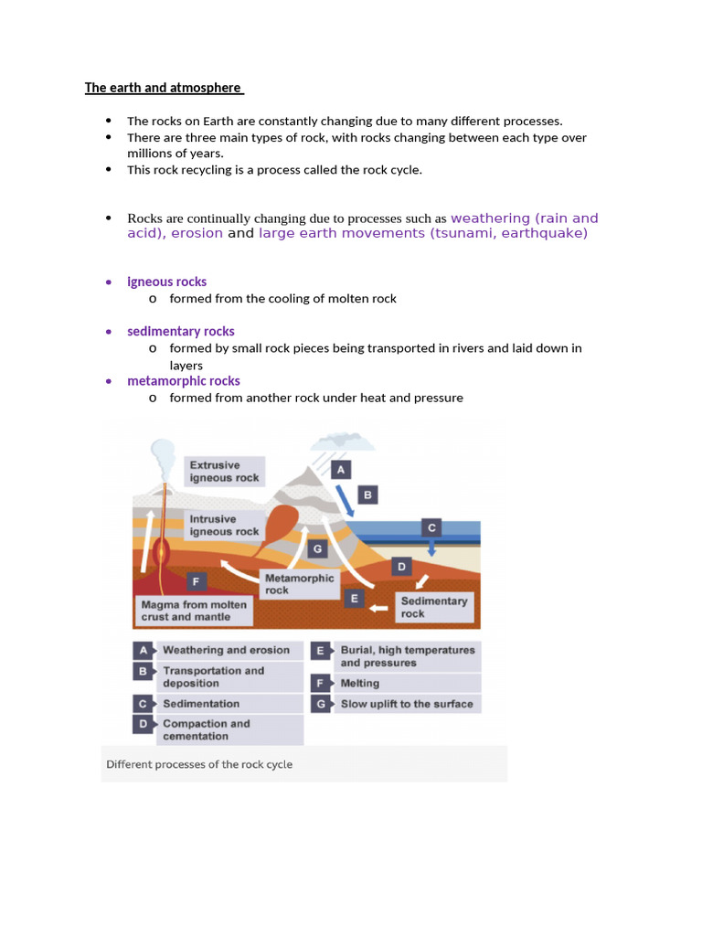 Understanding the Rock Cycle Processes | PDF | Rock (Geology ...