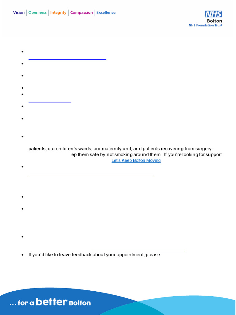 Appointment Preparation Guide for Patients | PDF