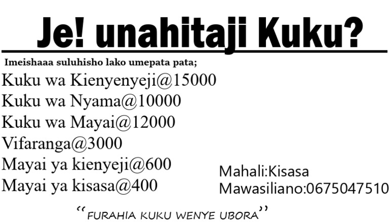 Kuku | PDF