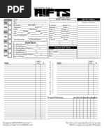 Advanced Character Sheet