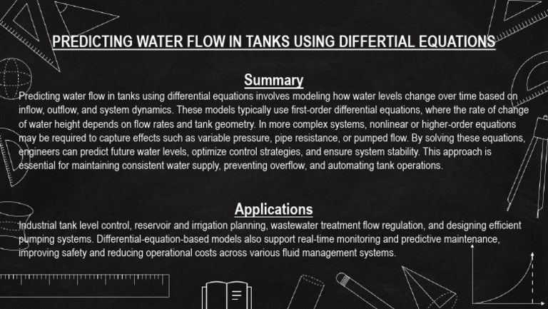 Water Flow Prediction in Tanks | PDF