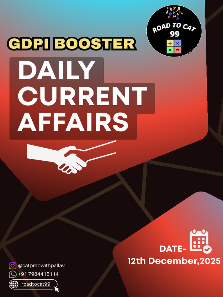Daily Current Affairs - 12 Dec 25 | PDF | Economic Inequality ...