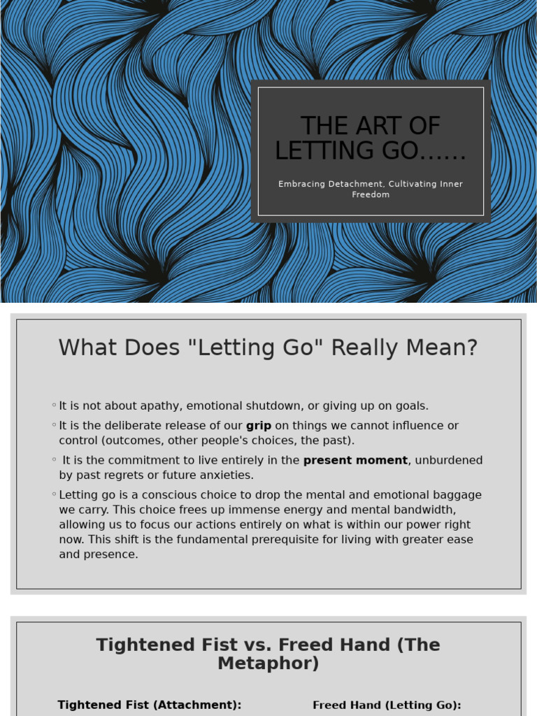 Mastering Letting Go for Inner Freedom | PDF | Attachment Theory | Emotions