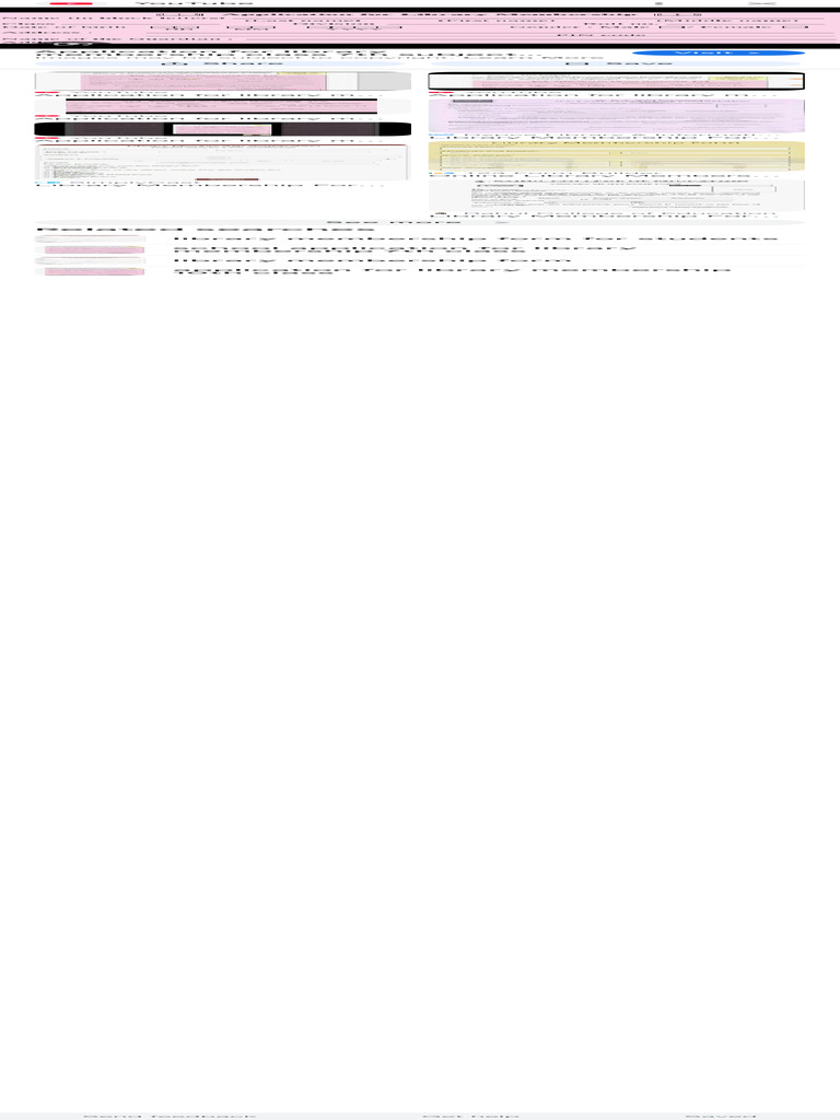 College Library Card Form - Google Search | PDF