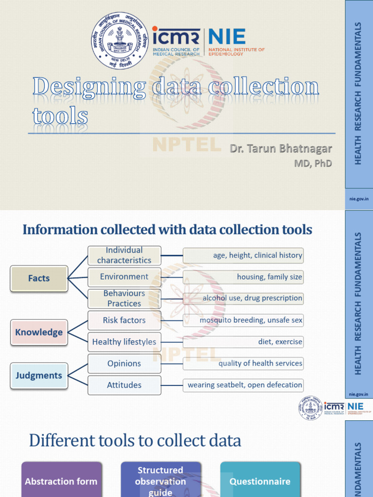 Health Research Data Collection Tools | PDF | Data