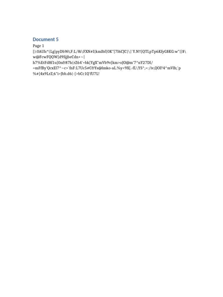 Encrypted Document Analysis | PDF