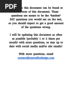 SAT Practice Test #9 Answer Key | PDF | Sat | Tests