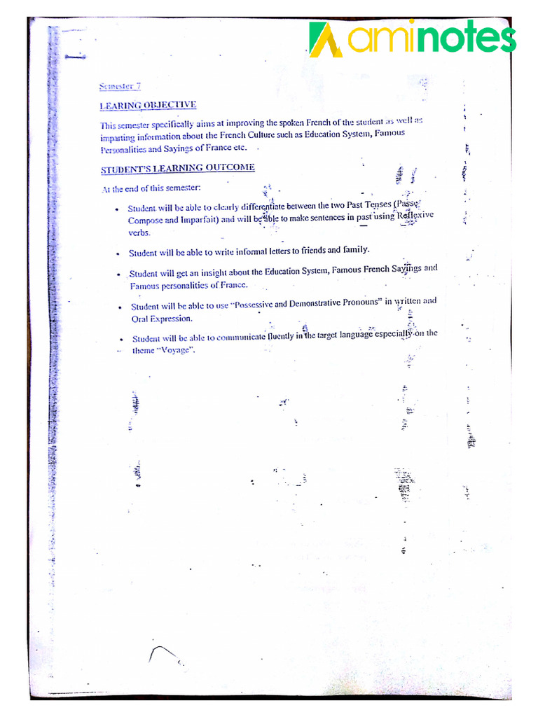 French Sem7 | PDF