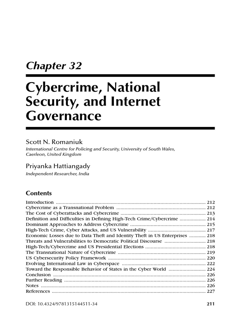 Cybercrime and National Security Insights | PDF | Cybercrime | Computer ...