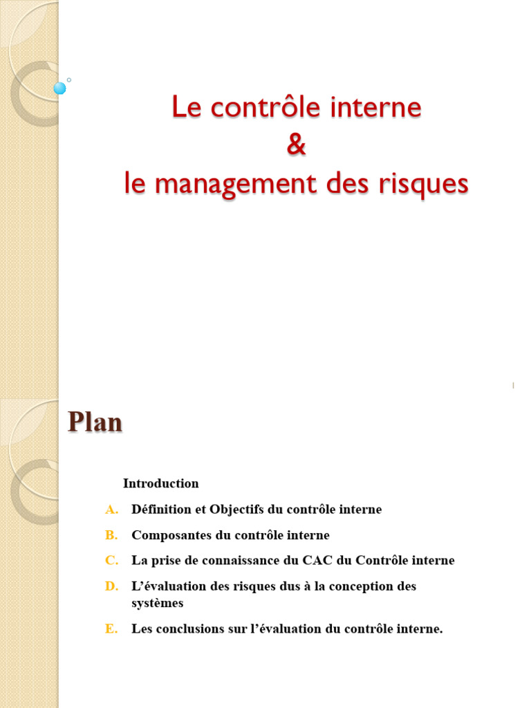Contrôle interne et gestion des risques | PDF | Contrôle interne | Facture