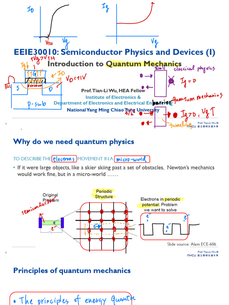 Quantum Mechanics in Semiconductor Physics | PDF