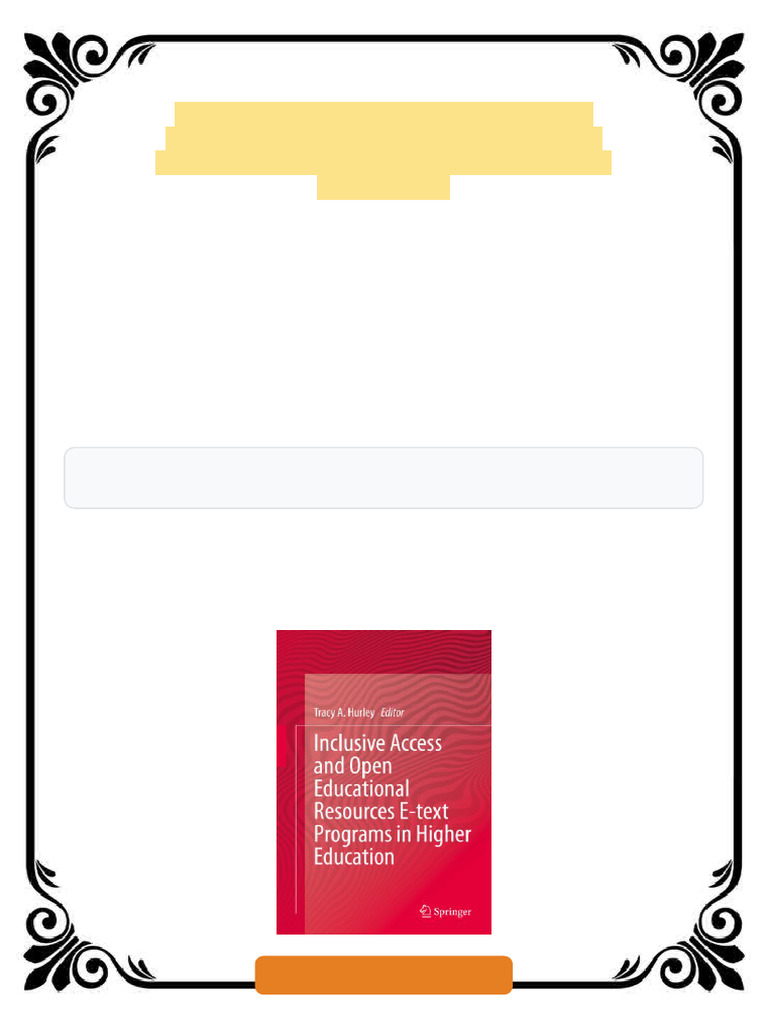 Inclusive Access and Open Educational Resources E text Programs in ...