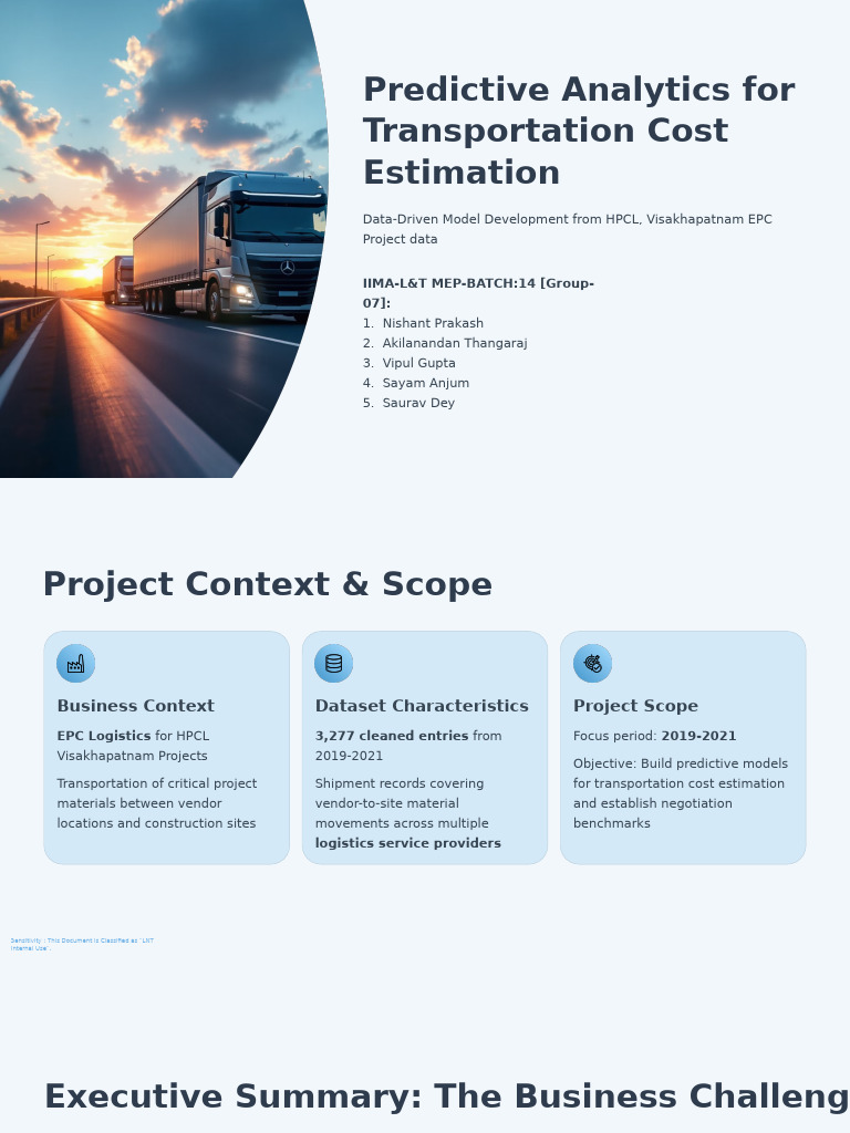 Transportation Cost Prediction Model | PDF | Linear Regression ...
