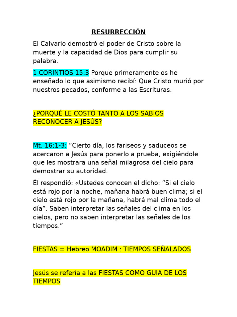 La Resurrección de Cristo y su Significado | PDF | La resurrección de ...