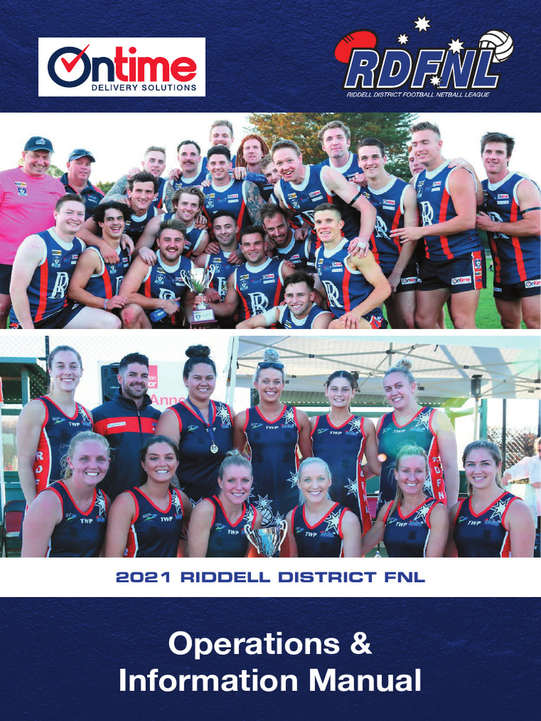 2021 RDFNL Operations Manual | PDF | Australian Rules Football ...