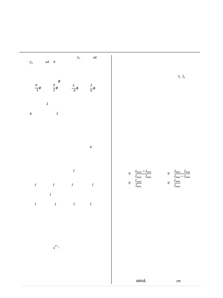 Wave Optics Interference Problems | PDF | Diffraction | Wavelength