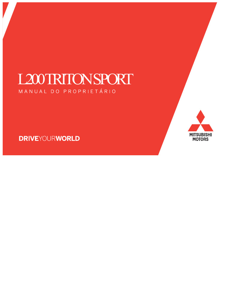 Mitsubishi L200 Triton Sport Manual | PDF | Four Wheel Drive | Headlamp