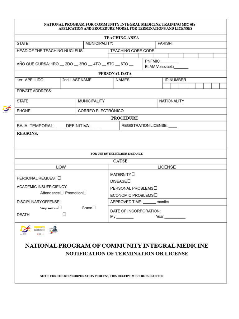 Community Medicine Training License Application | PDF