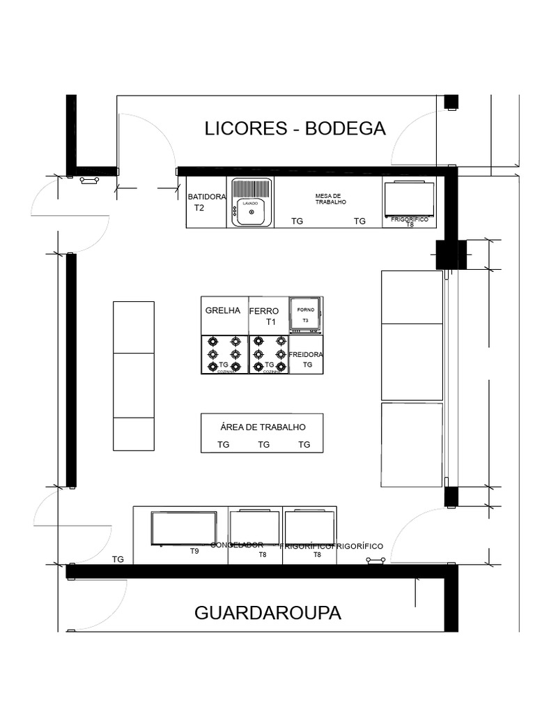 Layout da Bodega de Licores | PDF